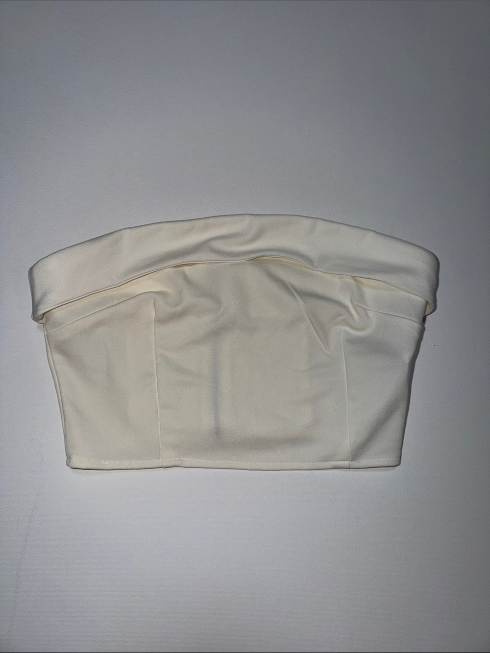 Strapless Cream Tube Top